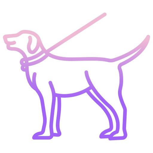 Walking the dog leash walking the dog animals icon