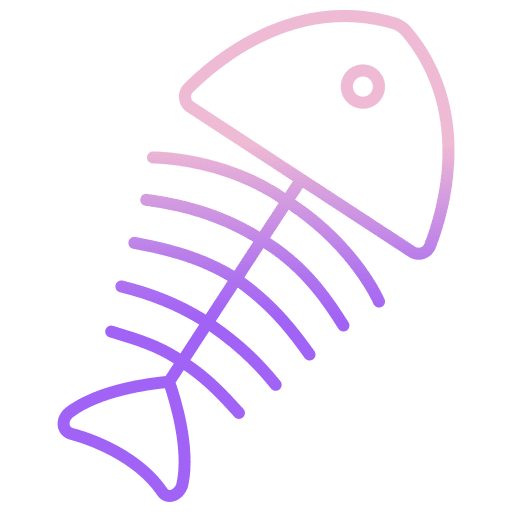 Fish bone animals fishbone fish skeleton icon Fish bone animals fishbone fish skeleton icon