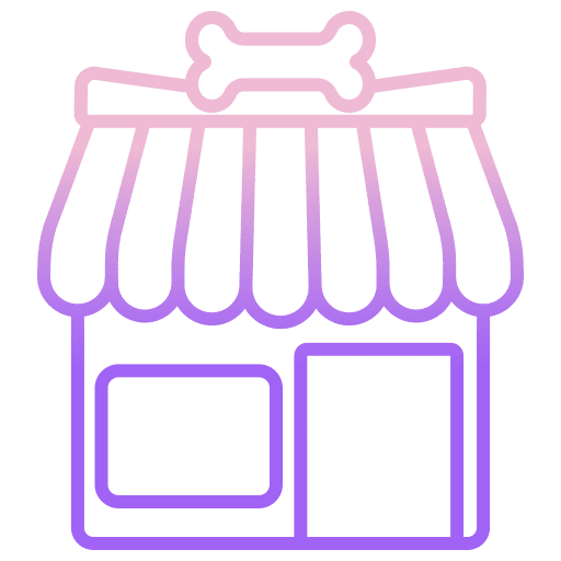 Pet shop store animals market icon Pet shop store animals market icon