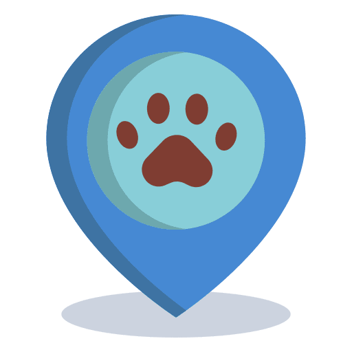 Map pet care pet shop maps and location icon