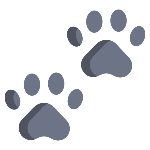 Paws animals dog pawprint icon