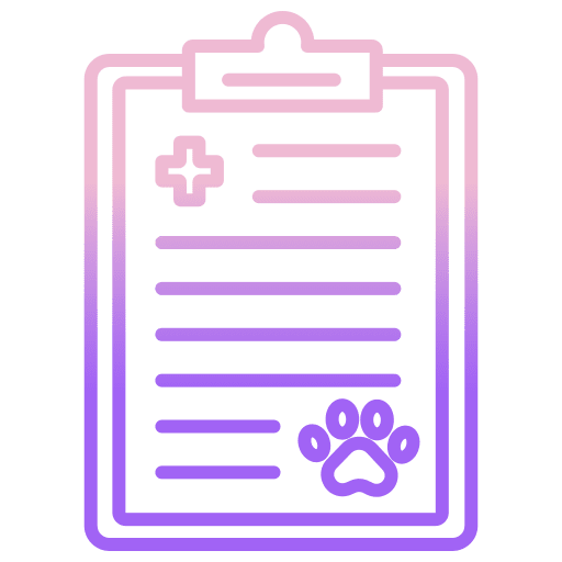 Prescription paw clipboard medical report icon Prescription paw clipboard medical report icon