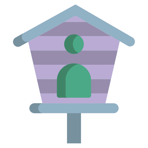 Bird house farm garden wood icon Bird house farm garden wood icon