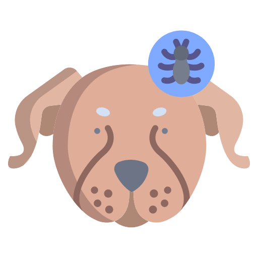 Dog parasite dog pet icon Dog parasite dog pet icon