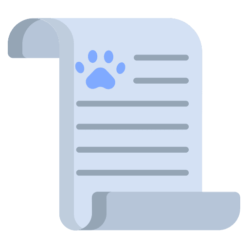 Certificate files and folders pet document icon Certificate files and folders pet document icon