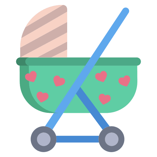Stroller kid and baby stroller buggies icon Stroller kid and baby stroller buggies icon