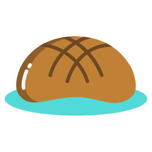 Bun bread food and restaurant bakery icon