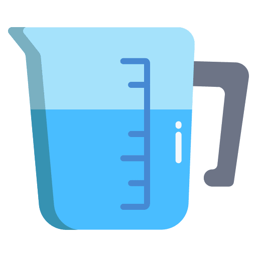 Measuring jar water measuring jar kitchenware icon