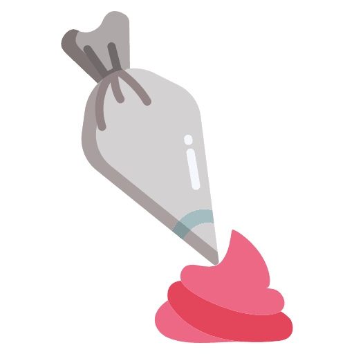 Pastry bag decorating kitchen utensil food and restaurant icon