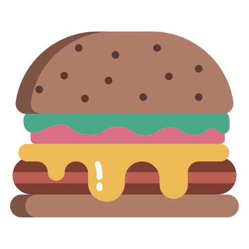 Burger fast food sandwich burger icon