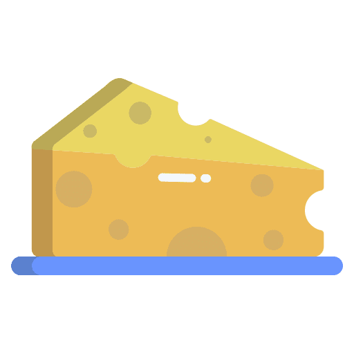 Cheese portion wedge cheese icon