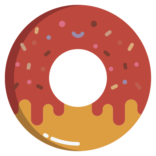Donut bakery sprinkles dessert icon