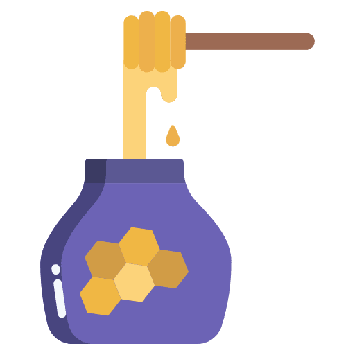 Honey jar organic diet icon