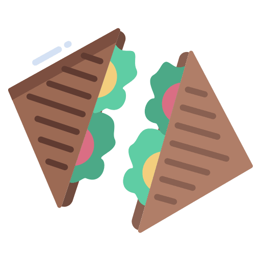 Sandwich food and restaurant sandwich snack icon