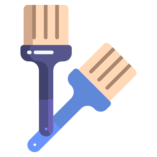 Brush kitchen tools food and restaurant brush icon