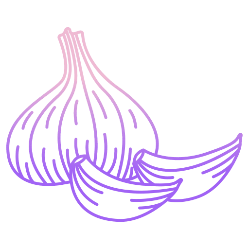Garlic diet food and restaurant organic icon Garlic diet food and restaurant organic icon