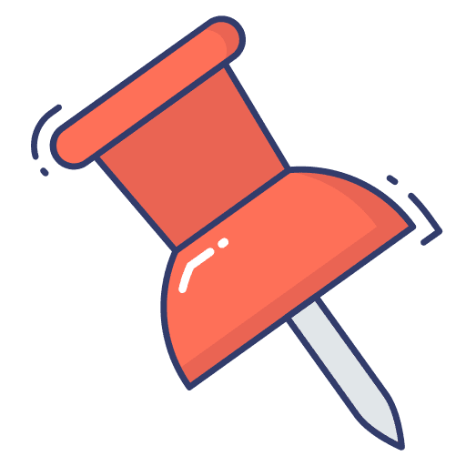 Paper pin school material attachment miscellaneous icon
