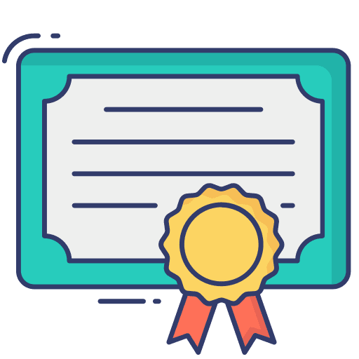 Certificate badge certificate diploma icon
