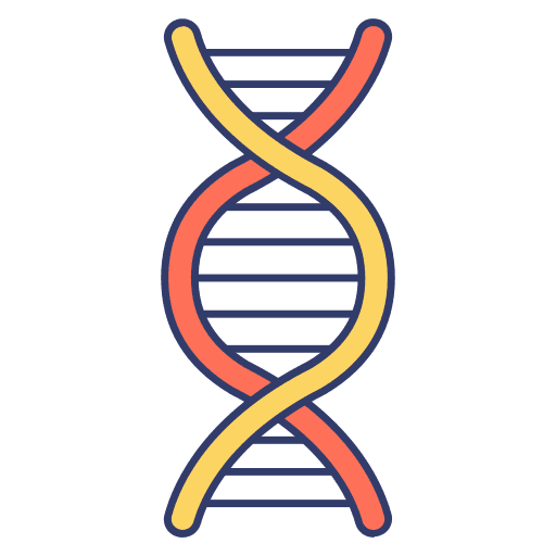 Dna structure science biology education icon