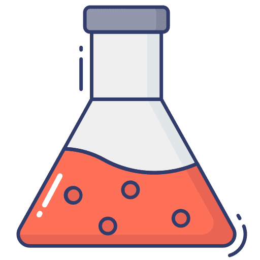 Flask education laboratory chemical icon