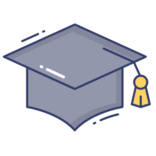 Graduate hat university education graduate hat icon