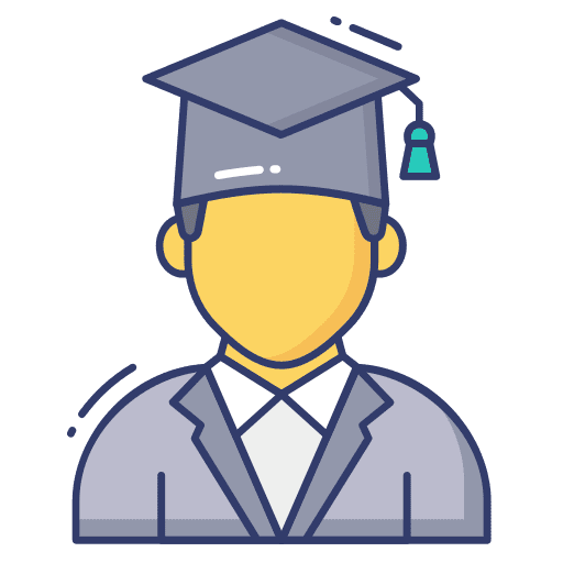 Graduated graduated user education icon