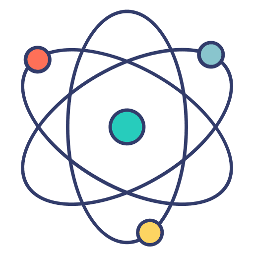 Nucleus structure nucleus electron icon