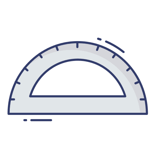 Stationery geometry ruler stationery icon