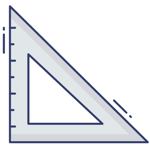 Stationery ruler stationery measurement icon
