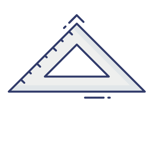 Stationery stationery protractor geometry icon