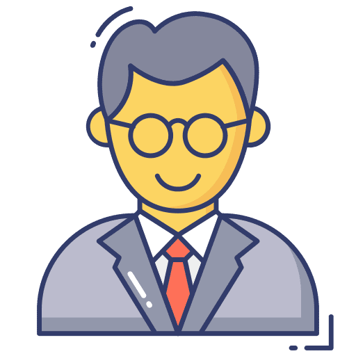 Teacher man education professions and jobs icon