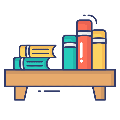 Books study books shelves icon