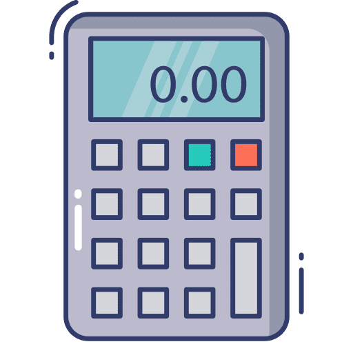 Calculator calculating education accounting icon