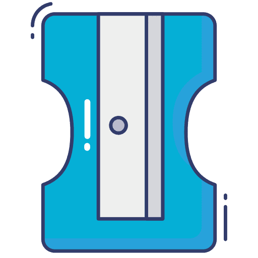 Pencil sharpener pencil sharpener education stationery icon
