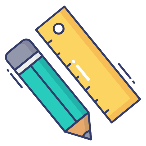 Stationery school material stationery education icon
