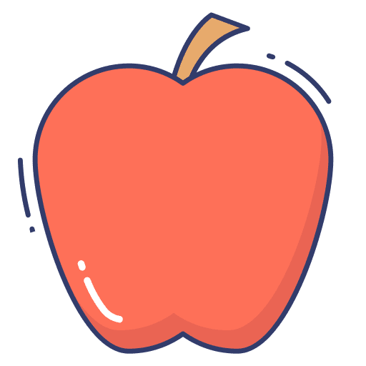 Apple healthy food apple fruit icon