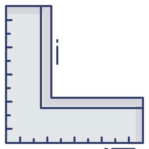 Measuring tool education measure inches icon