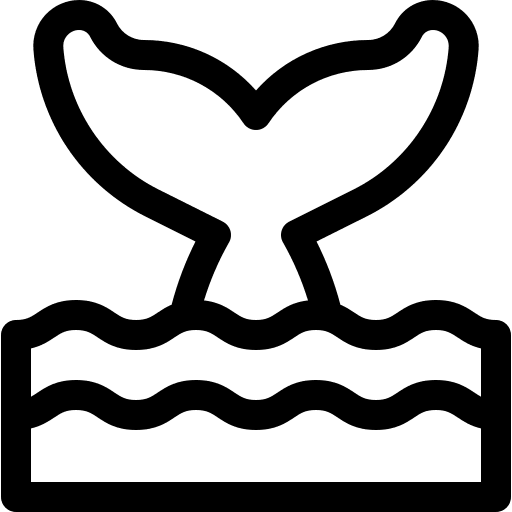 Whale whale fish ocean icon Whale whale fish ocean icon
