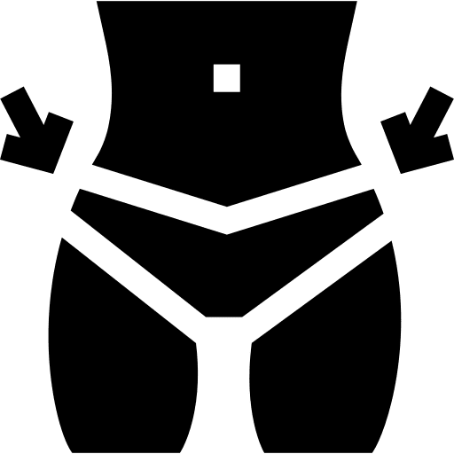 Hips human body woman body part icon