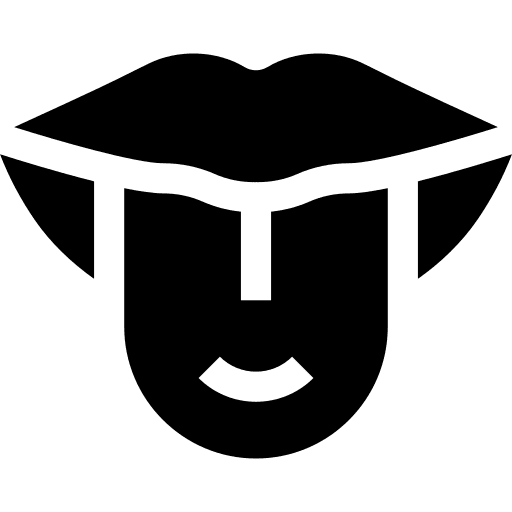 Tongue taste human body anatomy icon