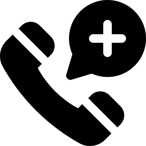 Emergency call doctor communications telephone icon