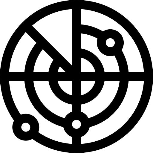Radar radar technology sonar icon