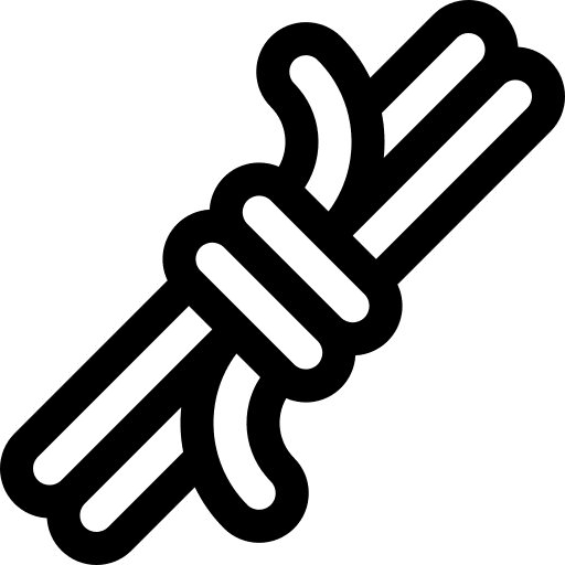 Rope help life saver security icon