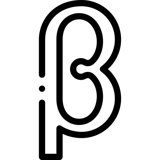 Beta alphabet greek language icon Beta alphabet greek language icon