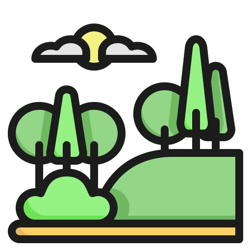 Forestry tree wood nature icon
