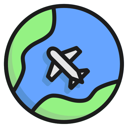 Globe trip world worldwide icon