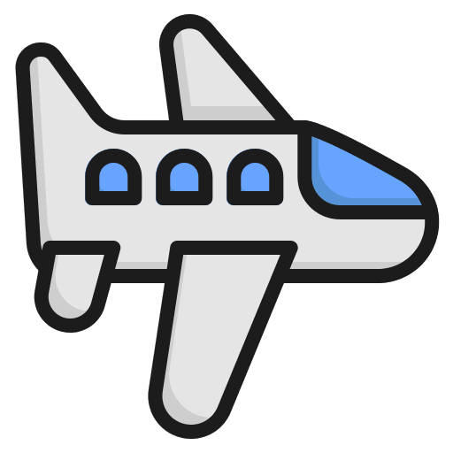 Plane flight travel airplane icon Plane flight travel airplane icon