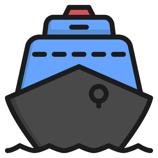 Ship cruise ship transport icon Ship cruise ship transport icon