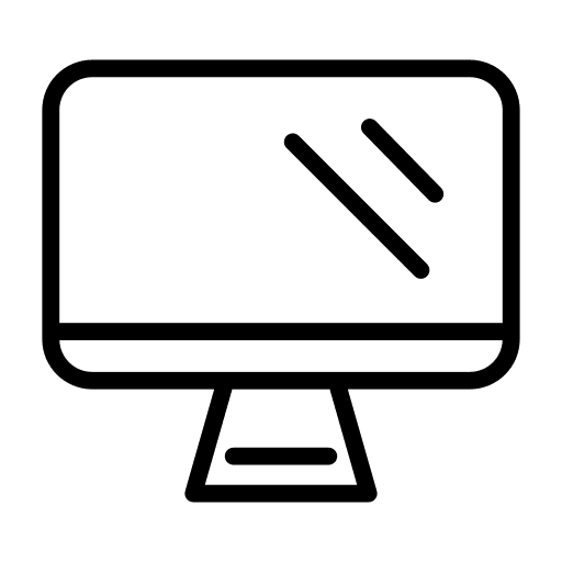 Computer screen electronics monitor icon Computer screen electronics monitor icon