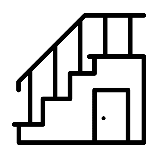 Stairs furniture and household stairs house icon Stairs furniture and household stairs house icon
